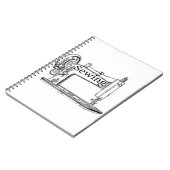 Ontwerp van de naaimachine notitieboek (Linkerzijde)