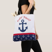 Ontwerp van de Nauti-zomeranker Tote Bag (Dichtbij)