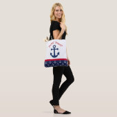 Ontwerp van de Nauti-zomeranker Tote Bag (Op model)