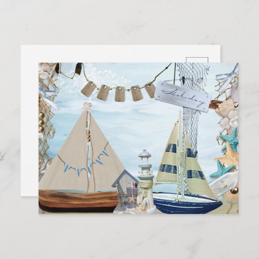 Ontwerp van de Nautische reeks 4 Briefkaart (Voorkant / Achterkant)