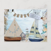 Ontwerp van de Nautische reeks 4 Briefkaart (Voorkant)