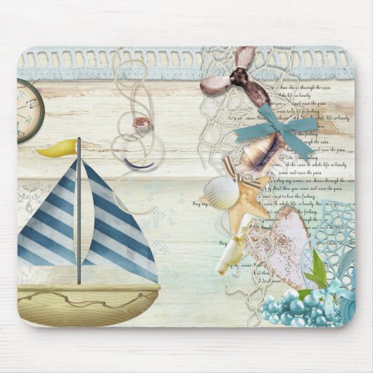 Ontwerp van de Nautische reeks 5 Muismat (Voorkant)