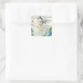 Ontwerp van de Nautische reeks 5 Vierkante Sticker (Tas)