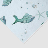 Ontwerp van de Nautische reeks 6 Tissuepapier (Detail)