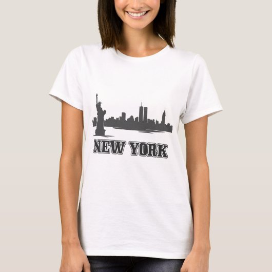  ontwerp van de new york city retro t-shirt (Voorkant)