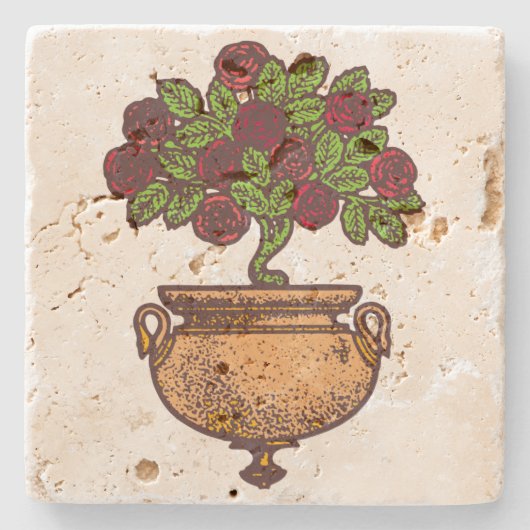  ontwerp van de nieuwe roos stenen onderzetter (Voorkant)