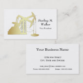 Ontwerp van de Oilfield Gold Pumping Unit Visitekaartje (Voorkant / Achterkant)