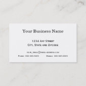 Ontwerp van de Oilfield Gold Pumping Unit Visitekaartje (Achterkant)