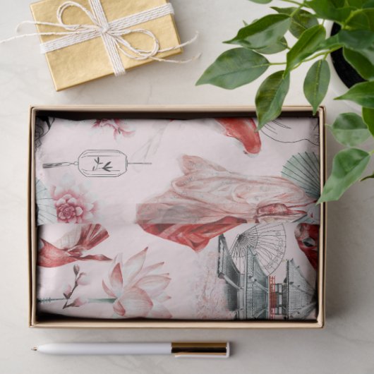 Ontwerp van de Okinawa-reeks 5 Tissuepapier (Geschenk)