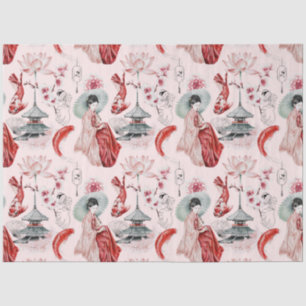 Ontwerp van de Okinawa-reeks 5 Tissuepapier