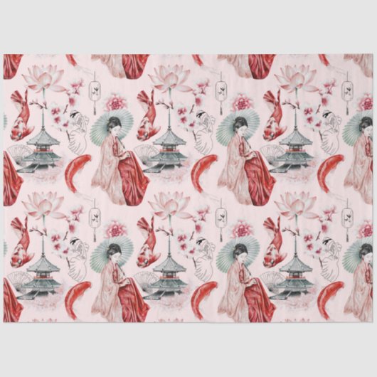 Ontwerp van de Okinawa-reeks 5 Tissuepapier (Voorkant)