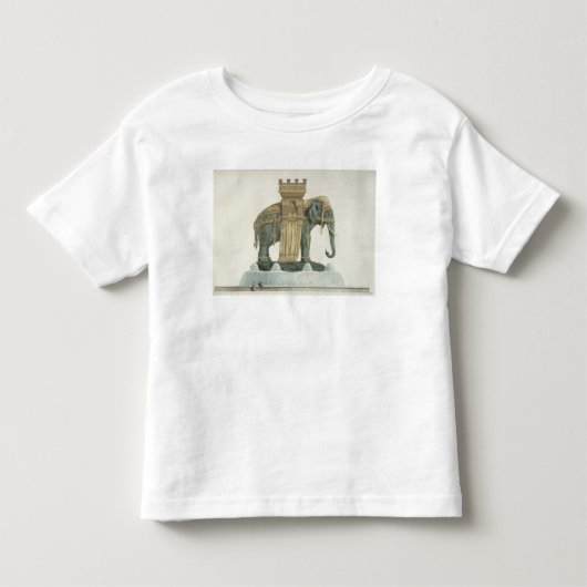 Ontwerp van de olifantenfontein kinder shirts (Voorkant)