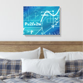 ontwerp van de omwikkelde canvasgeometrie canvas afdruk (Insitu (Slaapkamer))