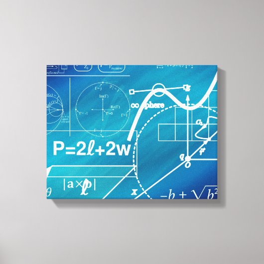 ontwerp van de omwikkelde canvasgeometrie canvas afdruk (Voorkant)