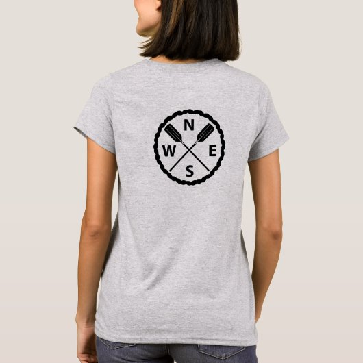 Ontwerp van de Ontdekkingsreiziger van het peddel  T-shirt (Achterkant)