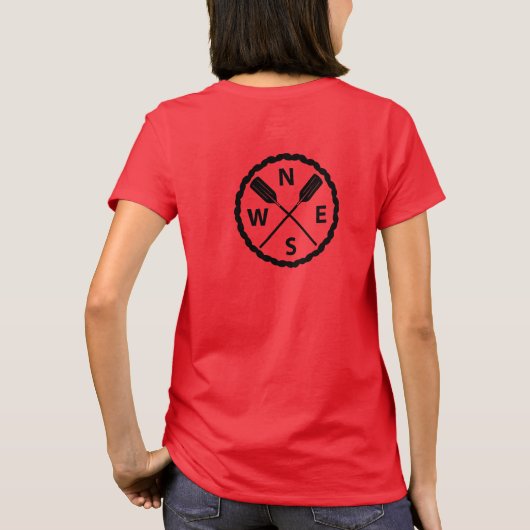 Ontwerp van de Ontdekkingsreiziger van het peddel T-shirt (Achterkant)