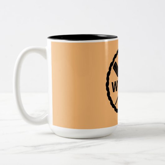 Ontwerp van de Ontdekkingsreiziger van het peddel  Tweekleurige Koffiemok (Links)