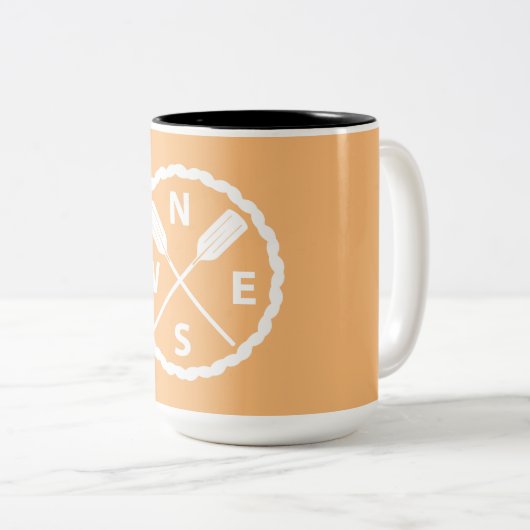 Ontwerp van de Ontdekkingsreiziger van het peddel Tweekleurige Koffiemok (Voorkant rechts)