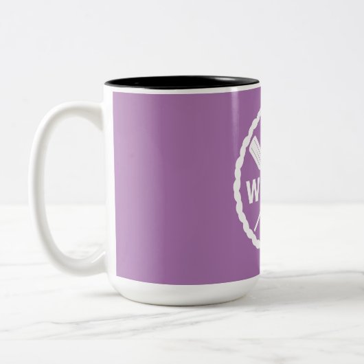 Ontwerp van de Ontdekkingsreiziger van het peddel  Tweekleurige Koffiemok (Links)