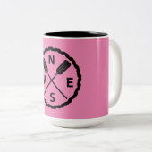 Ontwerp van de Ontdekkingsreiziger van het peddel Tweekleurige Koffiemok (Voorkant rechts)