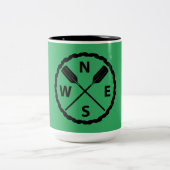 Ontwerp van de Ontdekkingsreiziger van het peddel Tweekleurige Koffiemok (Center)