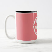 Ontwerp van de Ontdekkingsreiziger van het peddel  Tweekleurige Koffiemok (Links)