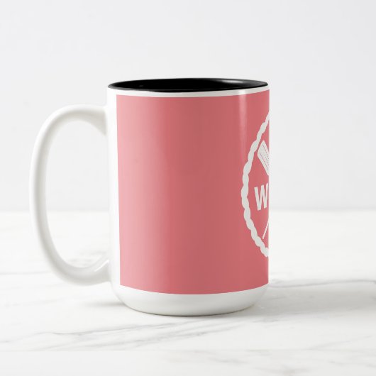 Ontwerp van de Ontdekkingsreiziger van het peddel  Tweekleurige Koffiemok (Links)