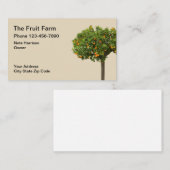 Ontwerp van de Oranje fruitbomen van Boerderij Visitekaartje (Voorkant / Achterkant)