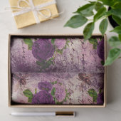 Ontwerp van de Paarse Bee-reeks 4 Tissuepapier (Geschenk)