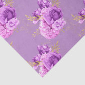 Ontwerp van de Paarse en Gold Floral reeks 11 Tissuepapier (Detail)