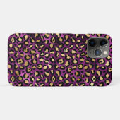 Ontwerp van de Paarse en Gold Leopard-reeks 1 Case-Mate iPhone Case (Achterkant (horizontaal))