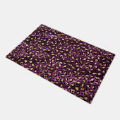 Ontwerp van de Paarse en Gold Leopard-reeks 1 Deurmat (Schuin)