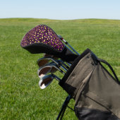 Ontwerp van de Paarse en Gold Leopard-reeks 1 Golfheadcover (Insitu)