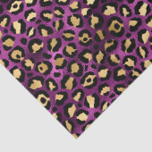Ontwerp van de Paarse en Gold Leopard-reeks 1 Tissuepapier (Detail)