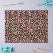 Ontwerp van de Paarse en Gold Leopard-reeks 4 Tissuepapier (Craft)