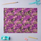 Ontwerp van de Paarse en Gold Leopard-reeks 6 Tissuepapier (Craft)