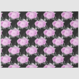 Ontwerp van de Paarse en Zilveren Floral Reeks 17 Tissuepapier