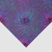 Ontwerp van de Peacock-doezelreeks van Glitter Pea Tissuepapier (Detail)