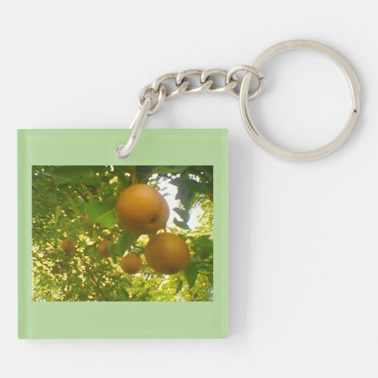 Ontwerp van de peer-structuur sleutelhanger (Achterkant)