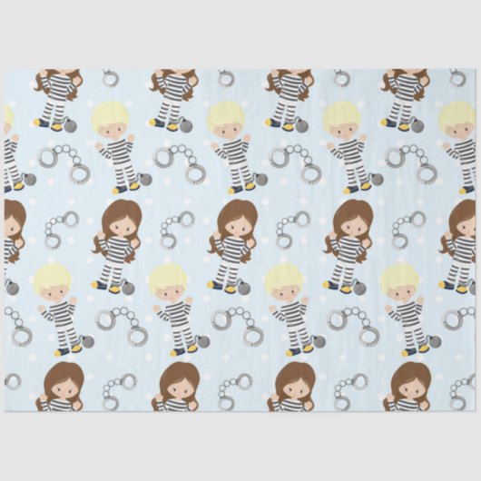 Ontwerp van de politiereeks 5 tissuepapier (Voorkant)