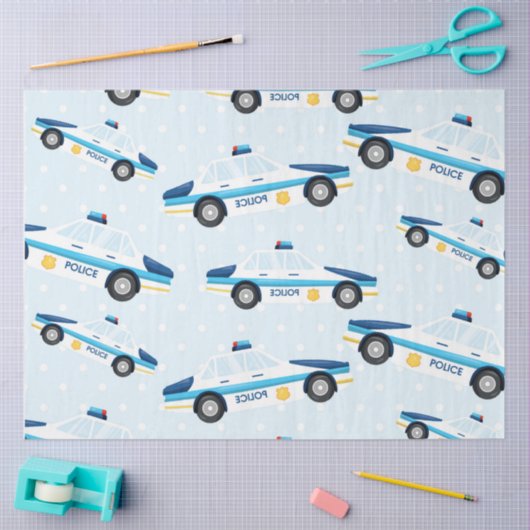 Ontwerp van de politiereeks 7 tissuepapier (Craft)