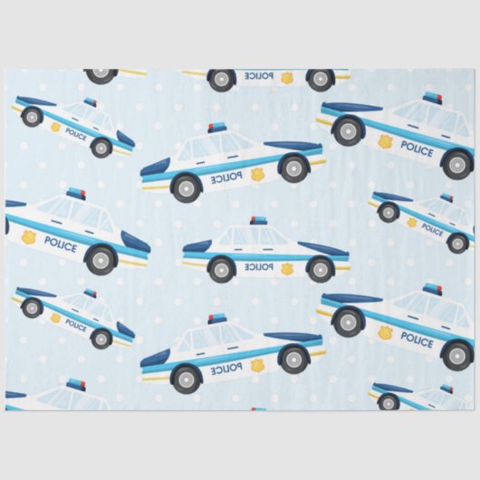 Ontwerp van de politiereeks 7 tissuepapier (Voorkant)