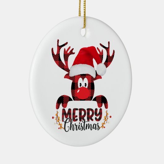 Ontwerp van de pretentieuze kerstfamilie keramisch ornament (Rechts)