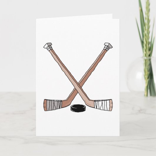 ontwerp van de puck en hockey kaart (Voorkant)
