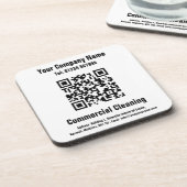 Ontwerp van de QR-code reinigen Bier Onderzetter (Linkerzijde)