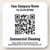 Ontwerp van de QR-code reinigen Bier Onderzetter (Voorkant)