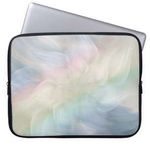  ontwerp van de Rainbow Mandala op de spoel Laptop Sleeve