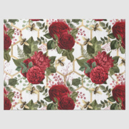 Ontwerp van de Red Rose Bee-reeks 48 Tissuepapier