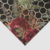 Ontwerp van de Red Rose Bee-reeks 60 Tissuepapier (Detail)