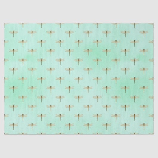  ontwerp van de Reeks Dragonflies 12 Tissuepapier (Voorkant)